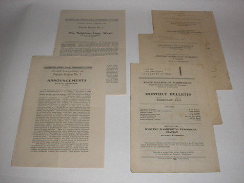 Washington Agricultural Experiment Station Bulletins