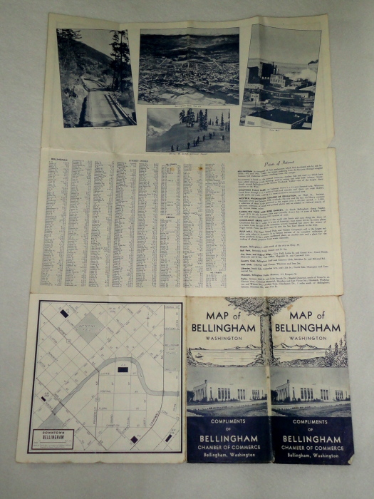 Bellingham Map, Bellingham, Washington