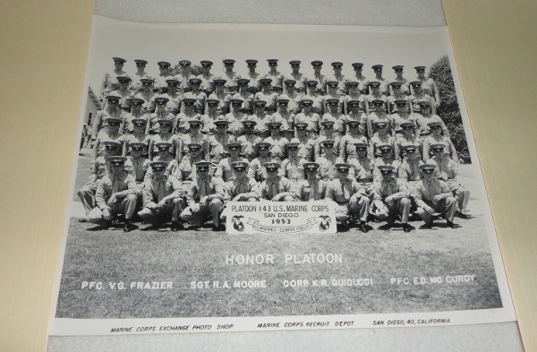 Platoon 143 U.S. Marine Corps San Diego 1953, Photograph