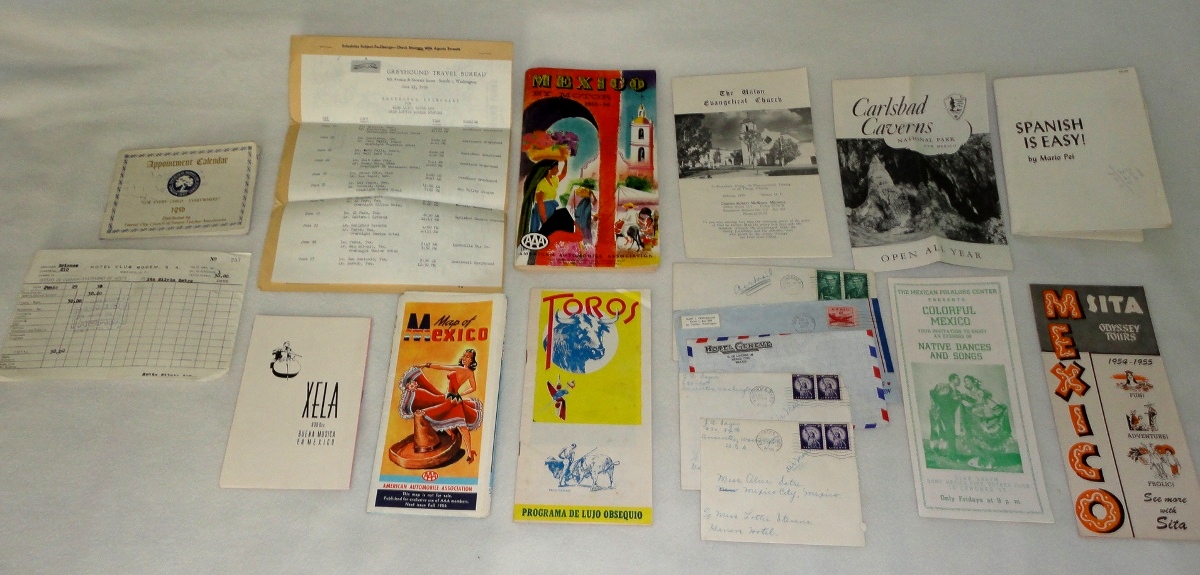 1956 Mexico Vacation - Pamphlets and more