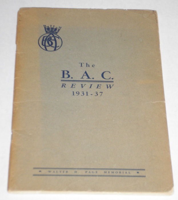 The B. A. C. Review 1931 - 37, Mayo, Katherine, editor