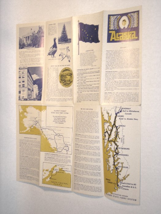 Alaska State Tourist Brochure Circa 1960