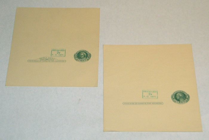 U.S. Postal Reply Card UY14B (two)