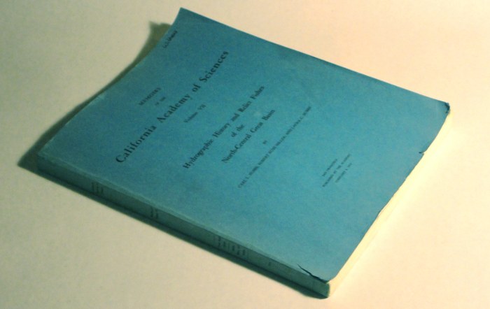 Memoirs Of The California Academy of Sciences Volume VII Hydrographic History and Relict Fishes of the North-Central Great Basin, Hubbs, Carl L., Robert Bush Miller, and Laura C. Hubbs 