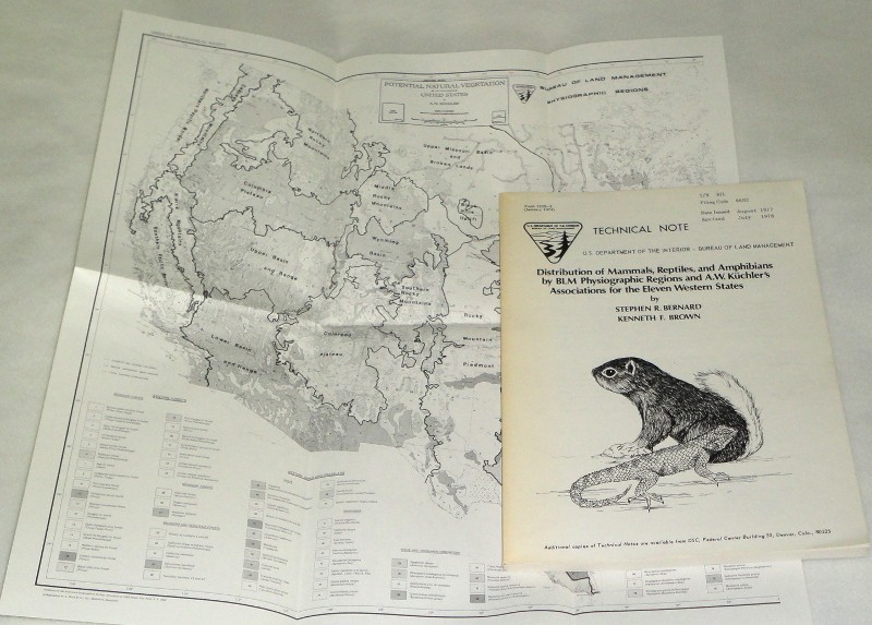 Distribution of Mammals, Reptiles, and Amphibians by BLM Physiographic regions..., Bernard, Stephen R., and Kenneth F. Brown