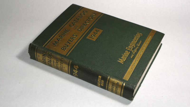 Marine Catalog and Buyers' Directory, 1944, Blodgett, L. S. Editor