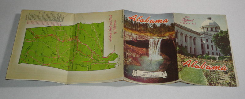 Alabama Highways 1946 map