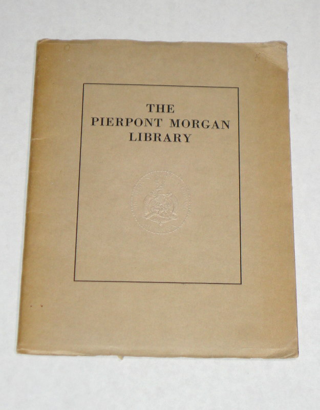 The Pierpont Morgan Library, circa 1920s?