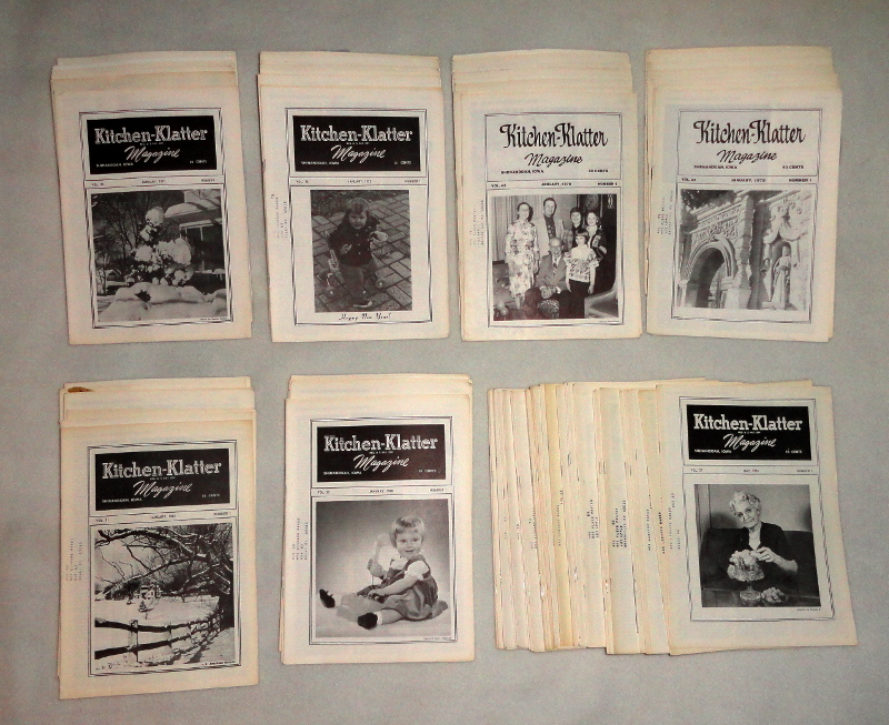 	Driftmier, Leanna Field, Kitchen Klatter Magazine, 105 issues, a broken run from 1963-1979
