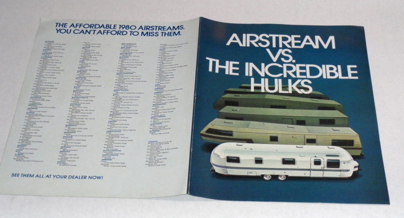 Airstream VS. The Incredible Hulks Brochure, Circa 1970s?