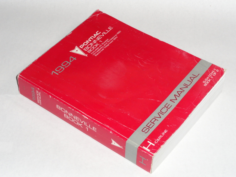 1994 pontiac Bonneville SE/SSE Service Manual Book 1